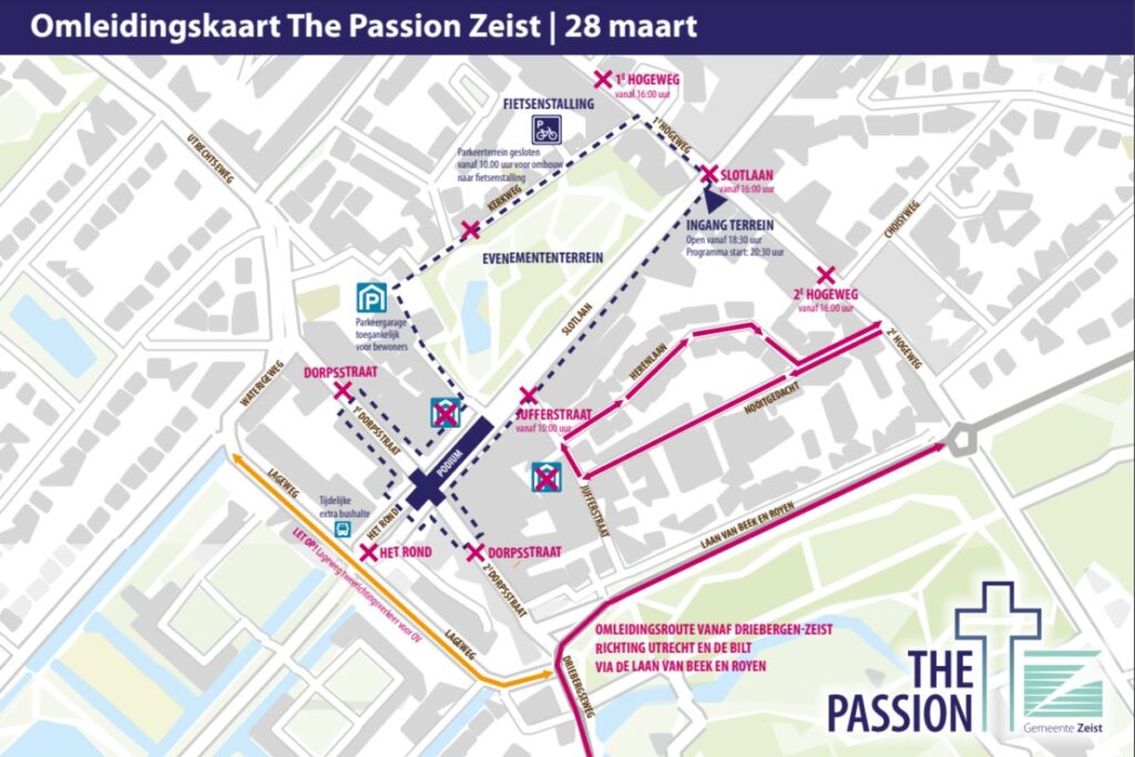 omleidingsroute the passion zeist
